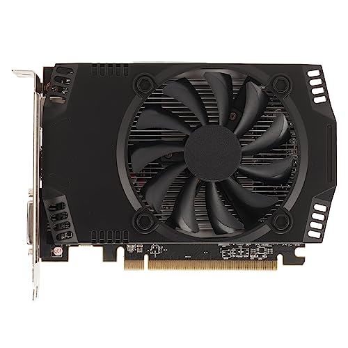 Goshyda Gaming-Grafikkarte, RX550 4 GB GDDR5 128 Bit 512 CUDA-Kerne 1203 MHz, Unterstützt 3D-API DirectX 12.1 OpenGL 4.5, Computer-Grafikkarte mit Einem Lüfter von Goshyda