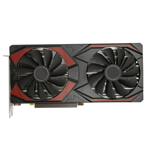 Goshyda Gaming-Grafikkarte, RX5700 XT 8 GB GDDR6 256 Bit PCI Express 4.0 X16, für DirectX 12.1 für OpenGL 4.6 für Vulkan API, mit Kühlendem Doppellüfter von Goshyda