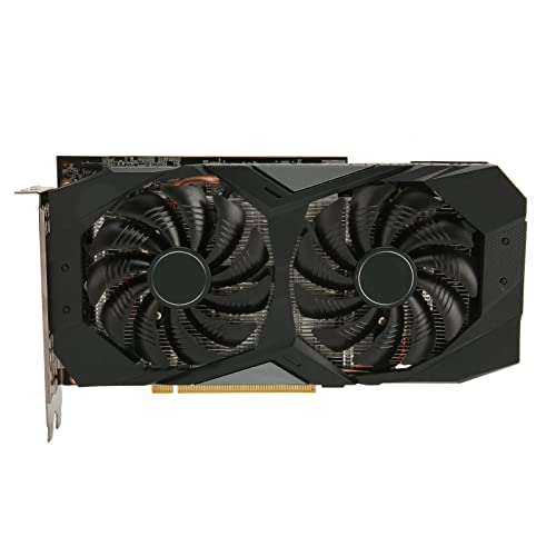 Goshyda Grafikkarte für Computerspiele, GTX1660Ti 6G GDDR6 192Bit 12000MHz Speicherfrequenz PCI Express 3.0 X16, Grafikkarte für GeForce für GTX 1660Ti von Goshyda