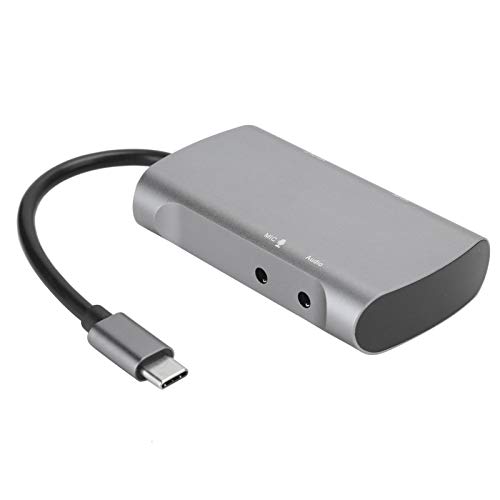 Goshyda High Definition Capture Card, 4K Game Capture Card, Capture Adapter, Für Live-Videoübertragung, Videoaufzeichnung, Konferenzaufzeichnung von Goshyda