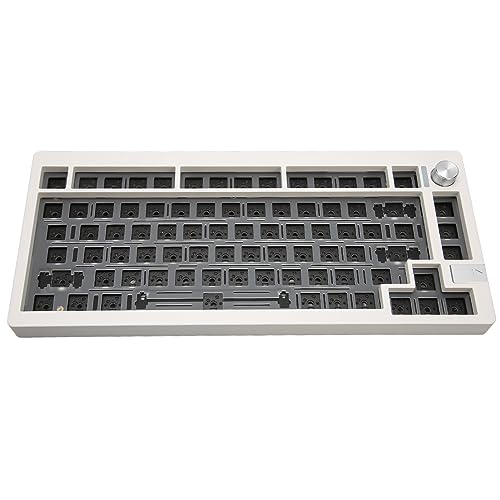 Goshyda Hot-Swap-fähiges Mechanisches Tastatur-Kit, DIY 81-Tasten- 5.0, Anpassbare RGB-Beleuchtung, Separate -Tastenleitung, Unterstützt 5-Pin- und 3-Pin-Schaft von Goshyda