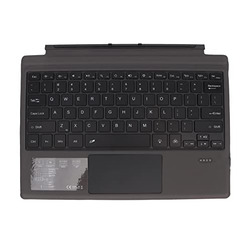 Goshyda Kabellose BT-Tastatur mit Touchpa, Unabhängige BT 5.0-Tastenkombinationen, 7-farbige Hintergrundbeleuchtung, Magnetische Stabilität, PC-Tablet-Tastatur für Pro 3 4 5 6 7 von Goshyda