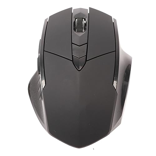 Goshyda Kabellose Gaming-Maus, BT 5.0 4.0 USB-Empfänger, Geräuschloses Design, Plug-and-Play, Ergonomisches Design, Computermaus für Büro und Zuhause (Schwarze kabellose Maus) von Goshyda