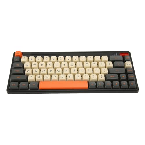 Goshyda Mechanische Tastatur, DIY-Anpassung, RGB-Hintergrundbeleuchtung, USB, Kabelgebunden, 2,4 G, Bluetooth 5.0, 3 Modi, Gaming-Tastatur für Windows 7 8 10 für OS X von Goshyda