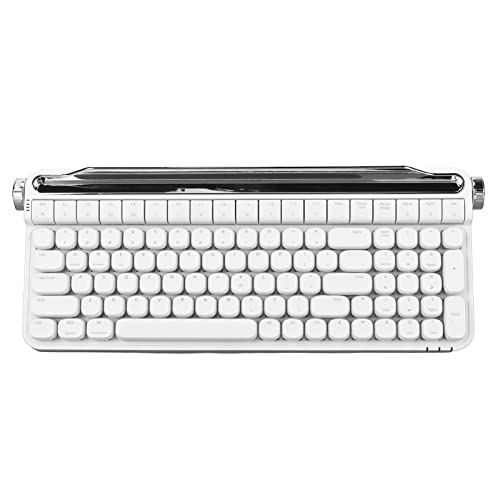 Goshyda Mechanische Tastatur mit Rotem Schalter, 100 Tasten, RGB-Hintergrundbeleuchtung, Gaming-Tastatur für, für, für OS X mit Tastatur, Hot-Swap-fähig, (White) von Goshyda