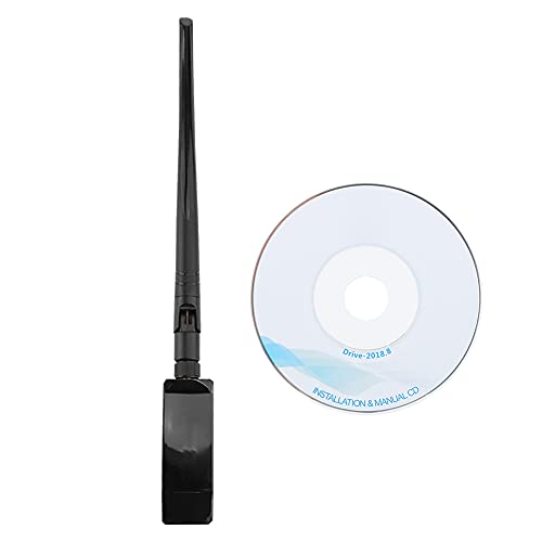 Goshyda Netzwerkkarte WiFi-Karte, Wireless-Netzwerkadapter Dual-Band 600 Mbit/s USB-WiFi-Adapter mit Verschlüsselung und Sicherheit, für Desktop-Laptop von Goshyda