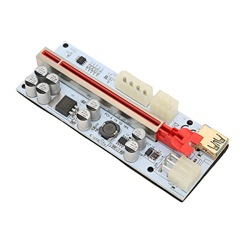 Goshyda PIC-E Riser Express-Kabel, GPU-Riser-Express-Kits, Starke Anti-Interferenz GPU 1X auf X16-Kartenbetriebene Riser-Adapterkarte + USB 3.0-Kabel, für Windows 7, für Windows 10 Goshyda PIC-E Riser Express-Kabel, GPU-Riser-Express-Kits, Starke Anti-Interferenz GPU 1X auf X16-Kartenbetriebene Riser-Adapterkarte + USB 3.0-Kabel, für Windows 7, für Windows 10 von Goshyda