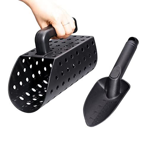 Goshyda Sandschaufel -Set für Metalldetekten, Metalldetektion mit Hochleistungsstahl mit Ergonomischem Griff, Sieben der Edelstahlschaufel für Kinder und Erwachsene Goshyda Sandschaufel -Set für Metalldetekten, Metalldetektion mit Hochleistungsstahl mit Ergonomischem Griff, Sieben der Edelstahlschaufel für Kinder und Erwachsene von Goshyda