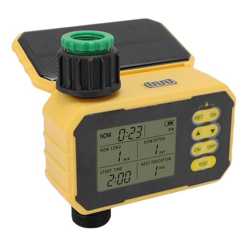 Goshyda Solar Sprinkler Timer, Wassertimer für Gartenschlauch mit Regenverzögerungsfunktion, für Villa Courtyards Balkongärten Dachgärten Bewässerung Automatisches Bewässerung Goshyda Solar Sprinkler Timer, Wassertimer für Gartenschlauch mit Regenverzögerungsfunktion, für Villa Courtyards Balkongärten Dachgärten Bewässerung Automatisches Bewässerung von Goshyda