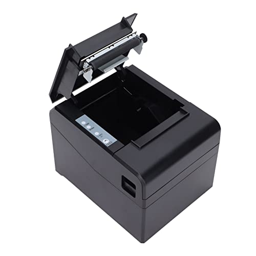 Goshyda Thermodrucker, Schnell Druckender Etikettendrucker, Ticketmaschine, Tragbarer, Hocheffizienter Heimdrucker für Kleine Unternehmen, USB-Anschluss von Goshyda