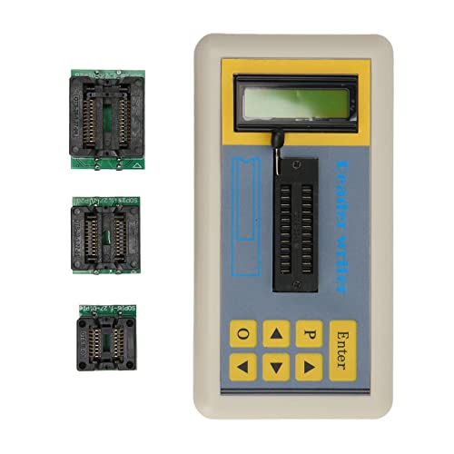 Goshyda Tragbarer Digitaler IC-Tester mit über 1300 Integrierten Datenmodellen, 24-Pin-Kompatibilität, ABS-Material, für Wartung (Host-Maschine und 3 SOP-Teststände) von Goshyda