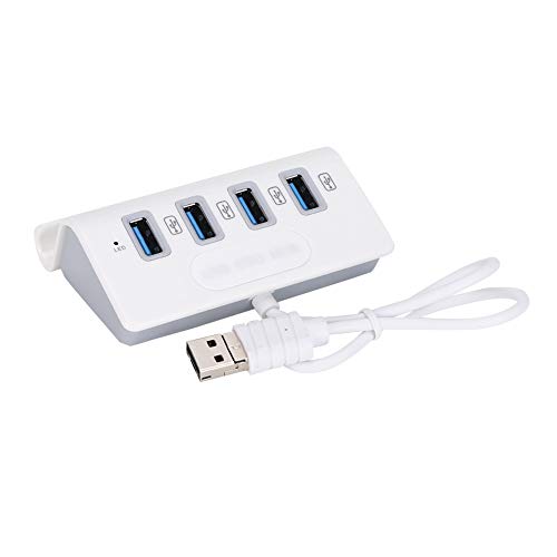 Goshyda Tragbarer USB-Hub, OTG-Hub-Adapter mit Mehreren Schnittstellen, 4 Ports Hochgeschwindigkeits-USB-Hub-Splitter mit Mehreren Funktionen, für Telefon-Tablet-Desktop von Goshyda