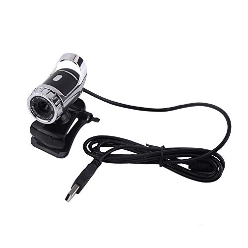Goshyda USB 2.0 Webcam mit MIC, 12M Pixel Aufsteckbare Webcam Webkamera HD 360 ° Drehständer Eingebautes Mikrofon für PC(Splitter) von Goshyda