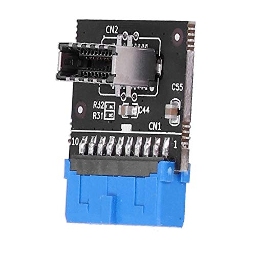 Goshyda USB 3.0 auf Typ E, Frontplattenbuchse 20-poliger Header-Erweiterungsadapter für Motherboard von Goshyda