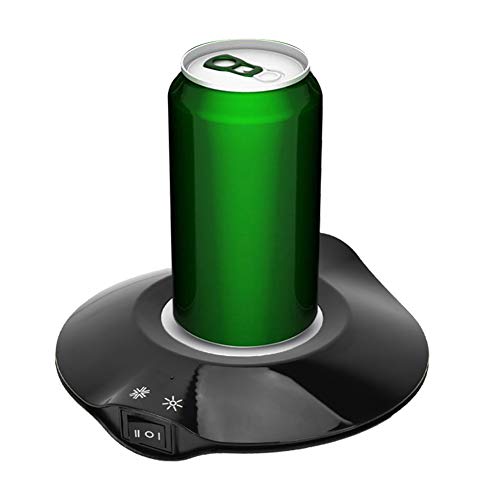 Goshyda USB Power Office Home Dual-Purpose Coaster Cup Isolierte Pad-Matte, Tragbar, Leicht, Unterstützt Direkte Stromversorgung, aus ABS (Schwarz) von Goshyda