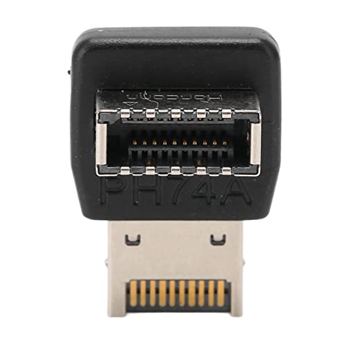 Goshyda USB3.1-Typ-E-Adapter, 90-Grad-Lenkwinkel, Stabil, Löst das Einführen von Typ-E-Kabeln, Kompakt (PH74A) von Goshyda