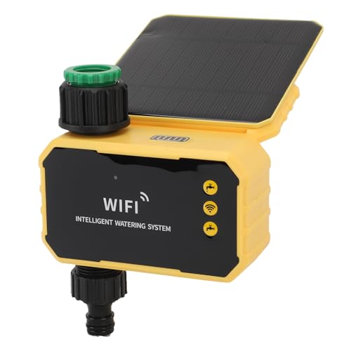 Goshyda WiFi -Wassertimer mit Solarpanel, Smart Sprinkler Timer Automatische Bewässerungssteuerung Support App Control, Weather Awesare für Garten Rasenhof Goshyda WiFi -Wassertimer mit Solarpanel, Smart Sprinkler Timer Automatische Bewässerungssteuerung Support App Control, Weather Awesare für Garten Rasenhof von Goshyda
