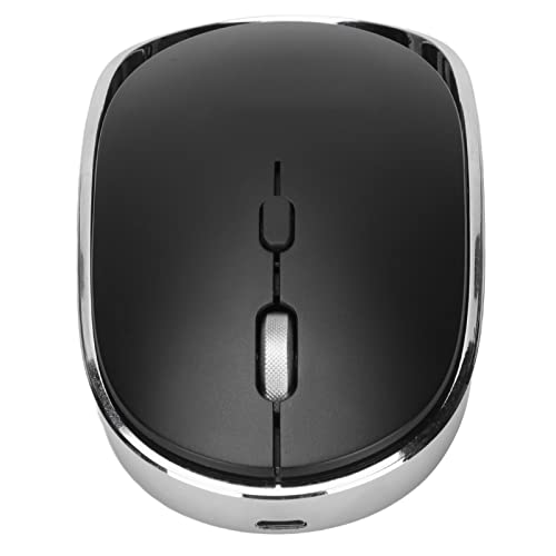 Goshyda Kabellose 2,4-G-Maus, 800 1200 1600 DPI 4D-Tasten BT-Verbindung 2 Lademodi Wiederaufladbare 500-mAh-Maus mit Ergonomischem Design für das Büro von Goshyda