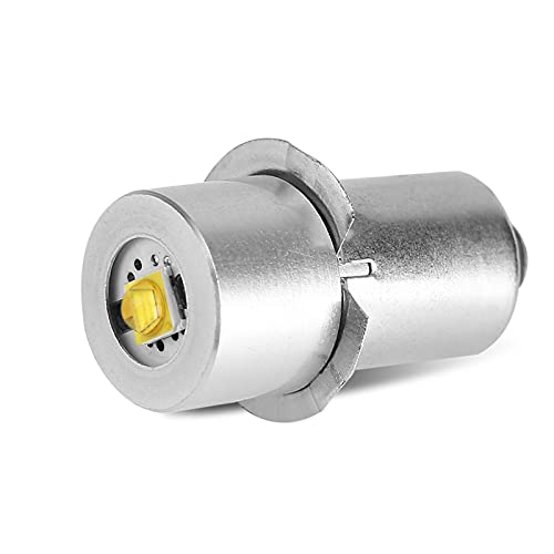 LED-Taschenlampe Ersatzglühlampe, 1 Stück P13.5S 3W LED-Taschenlampe Ersatzglühlampe Taschenlampe Notarbeitsleuchte, sichere und zuverlässige(Warm White, 4-12V) von Goshyda