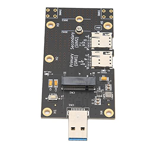 Goshyda M.2 auf USB 3.0 Adapter, Push Connector mit M2 Schrauben, Schraubendreher für Dual SIM Kartensteckplatz Computer 3G/4G/5G Modul von Goshyda