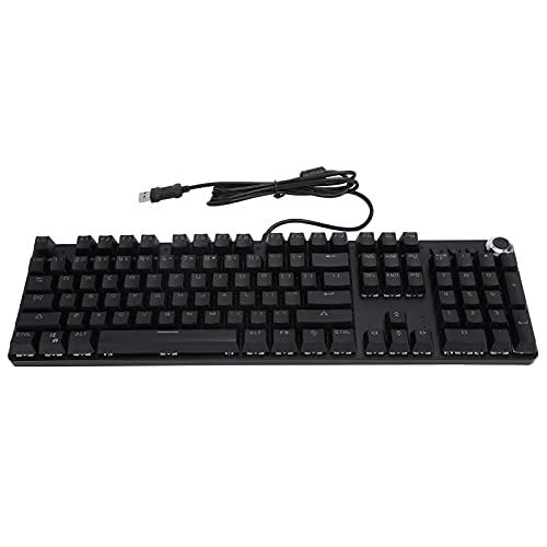 Mechanische Tastatur, 104-Tasten Mechanische Gaming-Tastatur USB-Kabel mit Hintergrundbeleuchtung Tastatur Computerzubehör mit Langer Lebensdauer für Gaming von Goshyda