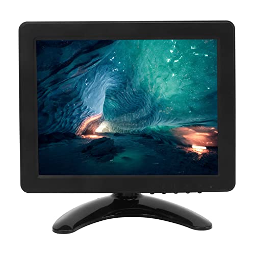 Goshyda Tragbarer, 8-Zoll-HD-1024x768-TFT-LED-Farbdisplay, mit Zwei Lautsprechern und Fernbedienung, VGA, HD-Multimedia-Schnittstelle, AV, BNC, USB, DC von Goshyda