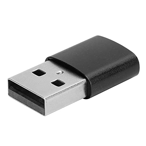 Typ-C-Adapterkonverter, Buchse auf USB-Stecker, Schnellladung, Aluminiumlegierung, Plug-and-Play, Computer-Extender-Zubehör(schwarz) von Goshyda