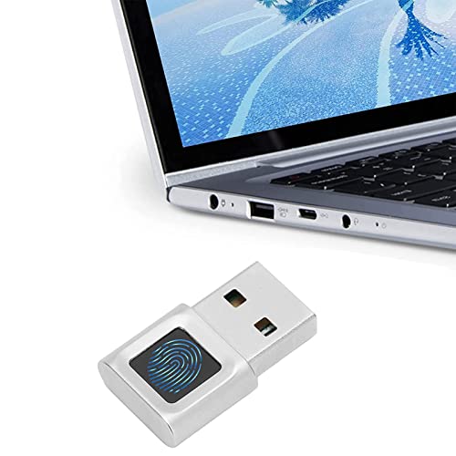 USB-Fingerabdruckleser für Win 10, für Win 11, Tragbarer Sicherheitsschlüssel, Biometrischer Fingerabdruckscanner, PC-Dongle, 360 ° Touch, Schneller, Passender Sicherheitsschlüssel von Goshyda
