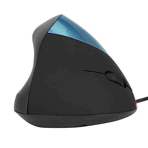 Goshyda Vorwärts- / Rückwärts- / DPI-Schalter 3200 DPI Optische Maus, kompakte vertikale Maus, für Betriebssystem für PC/Laptop(Blue) von Goshyda