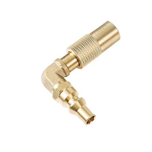 1/4 Zoll RV Schnellanschluss-Adapter Umwandlung Fitting Ellenbogen für Blackstone, Messing Niederdruck Propan Adapter Teile für Blackstone 43,2 cm und 55,9 cm tragbarer von Gosknor