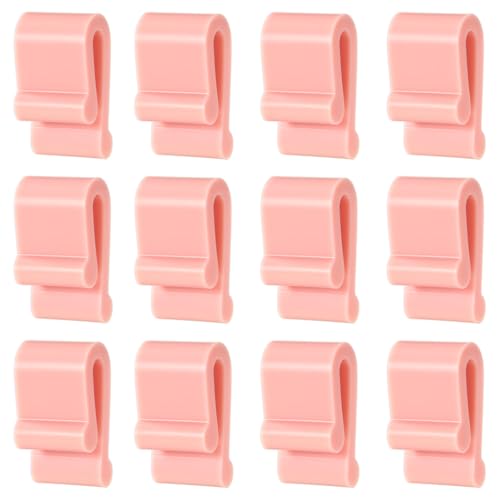 12stk Dutch Oven-Deckelschutzklammern, Kochgeschirrschutz Dutch Oven-Clips Silikon-Ersatz-Pfannenklammern Stoßstangenheber-Zubehör zum Ausstellen Aufbewahren und Stapeln von Dutch Oven(Rosa) von Gosknor