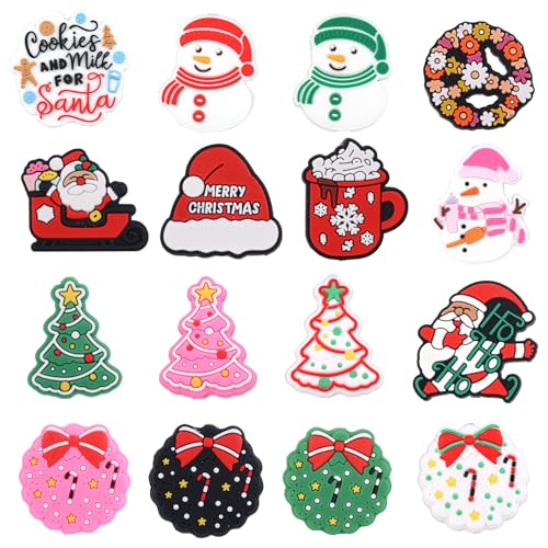 16 Stück Stricknadel Stopper, Stricknadelspitzen Schutz Stricknadel Endkappen Silikon Abdeckung für Stumpfe Nadeln zum Stricken Nähen Nadelstopper Weihnachtsdekoration von Gosknor