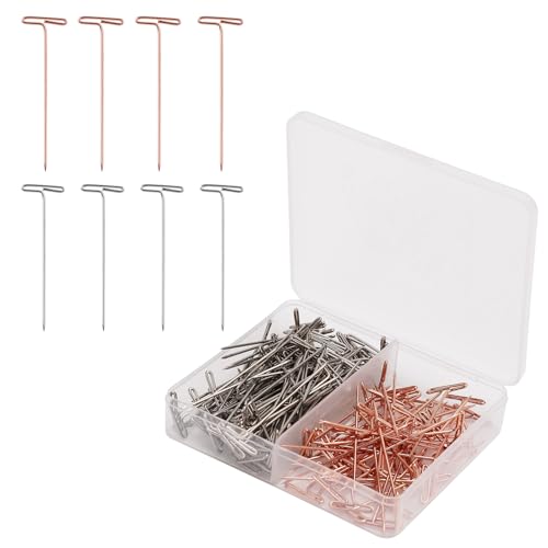 180 Stück T Nadeln, 38mm T-Stifte aus Edelstahl gerade Perückenstifte zum Blockieren von Strick- Häkel- und Nähprojekten Schmuck Modellieren und Basteln 180 Stück T Nadeln, 38mm T-Stifte aus Edelstahl gerade Perückenstifte zum Blockieren von Strick- Häkel- und Nähprojekten Schmuck Modellieren und Basteln von Gosknor
