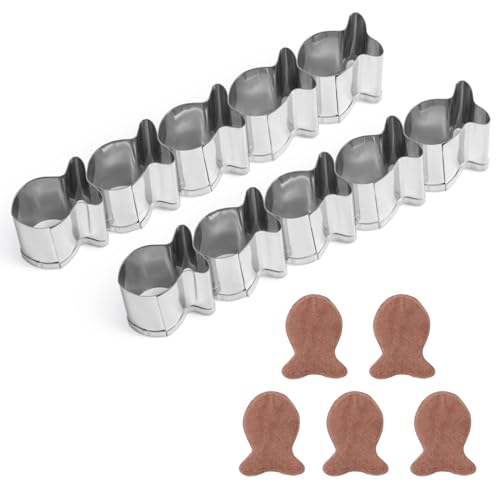 2 Stück Mini Goldfish Cracker Cutter, 5-Fach Edelstahl Fischförmige Backform Tier-Keksausstecher Anti-Haft-Design Perfekt für Snacks und Kekse 2 Stück Mini Goldfish Cracker Cutter, 5-Fach Edelstahl Fischförmige Backform Tier-Keksausstecher Anti-Haft-Design Perfekt für Snacks und Kekse von Gosknor