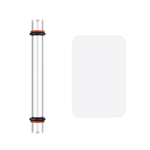 2 Stück Polymer Ton Werkzeuge, Polymer Ton Roller Acryl Roller für Polymer Ton Rechteck Acrylplatte Ton Rollstift mit Dickenringen Acryl Ton Roller für Ton DIY Bastelarbeiten von Gosknor