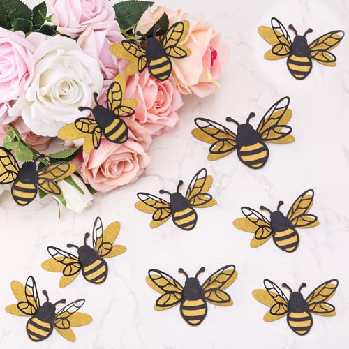 24stk 3D-Bienenaufkleber, 2 Größen Bienenornamente Honigbienen-3D-Aufkleber Bienenparty-Wanddekoration Honigbienen-Bastelarbeiten Honigbienen-Wandaufkleber Dekorationen Zuhause Fenster Partys von Gosknor