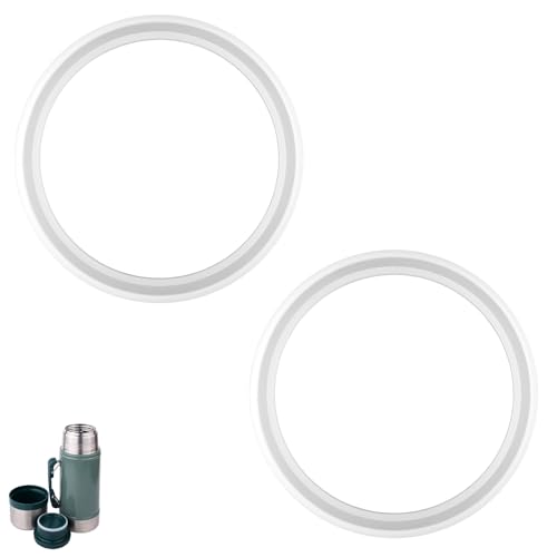 2stk Ersatzdichtungen für Stanley Classic 24oz Lebensmittelbehälter, Silikondichtringe Dichtungsteile Auslaufsicherer Wasserflaschendeckel O-Ring-Ersatz für Stanley Classic 24oz BPA-Frei von Gosknor