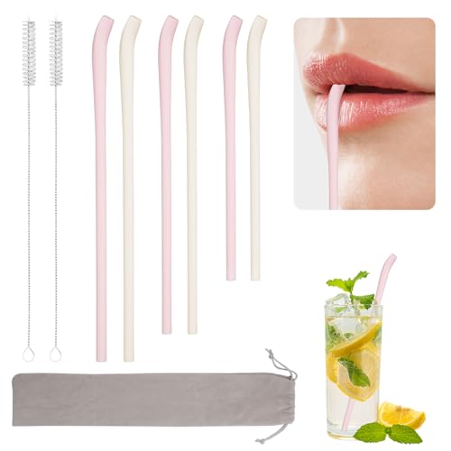 6stk Anti-Falten Strohhalm für Stanley, 3 Größen Wiederverwendbare Strohhalme aus Silikon mit 2 Reinigungsbürsten und Aufbewahrungstasche Kompatibel mit Stanley Bechern 40 oz und 30 oz 6stk Anti-Falten Strohhalm für Stanley, 3 Größen Wiederverwendbare Strohhalme aus Silikon mit 2 Reinigungsbürsten und Aufbewahrungstasche Kompatibel mit Stanley Bechern 40 oz und 30 oz von Gosknor