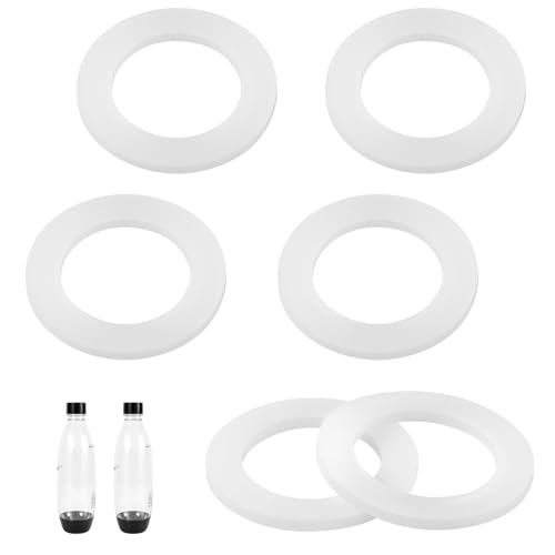 6stk O-Ring Ersatz für SodaStream, Weißer Flaschen-O-Ring aus Silikon Kompatibel mit Sodastream-Flaschendichtungsersatz für PET-Flaschen & Plastikflaschen 6stk O-Ring Ersatz für SodaStream, Weißer Flaschen-O-Ring aus Silikon Kompatibel mit Sodastream-Flaschendichtungsersatz für PET-Flaschen & Plastikflaschen von Gosknor