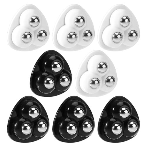 8 Stück Mini-Lenkrollen, Selbstklebende Möbelrollen 360° Schwenkbare Rollen für Kleingeräte Universelle Geräterollen für Kleingeräte Küchengeräte Aufbewahrungsboxen Mülleimer von Gosknor