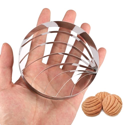 Concha-Ausstecher, Mexikanische Brotform 10,5 cm Concha-Ausstecher Stempel aus Edelstahl Marcador de Conchas de Pan Praktischer Brotstempel für Küche Restaurant B?ckerei Concha-Ausstecher, Mexikanische Brotform 10,5 cm Concha-Ausstecher Stempel aus Edelstahl Marcador de Conchas de Pan Praktischer Brotstempel für Küche Restaurant B?ckerei von Gosknor