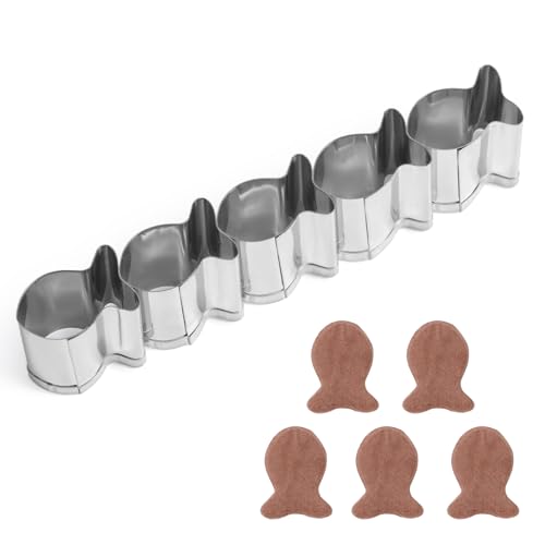 Goldfish Cracker Cutter, 5-Fach Edelstahl Fisch-Keksausstecher Mini-Goldfischformen zum Backen Anti-Haft-Teig perfekt für Tierförmige Kekse von Gosknor