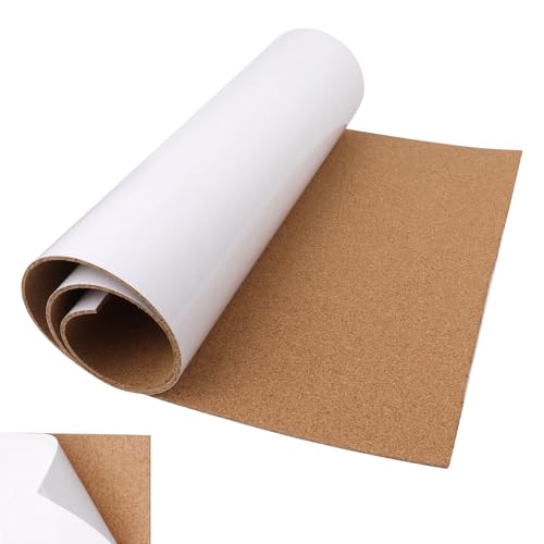 Gosknor 1St Korkplatte Selbstklebend, 120x40x0,3cm Korkrückseite für Untersetzer Selbstklebende Korkpads Korkuntersetzer Korkpflanzenuntersetzer Korkfliesenplatte für Untersetzer zum Selbermachen von Gosknor