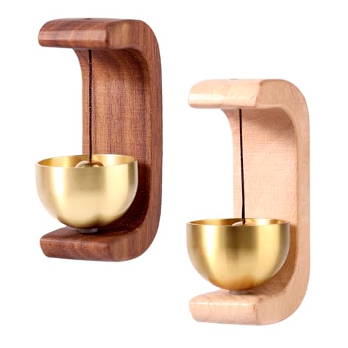 Gosknor 2 Stück Ladenbesitzer Klingel für Türöffnung, Magnetische Türklingel Einfaches Design Holz Windspiel für Café Haustür Laden Kühlschrank Gosknor 2 Stück Ladenbesitzer Klingel für Türöffnung, Magnetische Türklingel Einfaches Design Holz Windspiel für Café Haustür Laden Kühlschrank von Gosknor