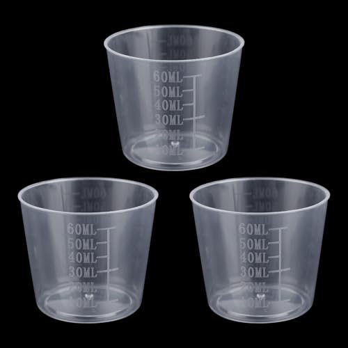 Gosknor 3 Stück Reis Messbecher, 60ml Transparent Kunststoff Kleiner Waschbecher für Reiskocher Ersatz zum Abmessen von Trockenen und Flüssigen Zutaten Küchenhelfer Gosknor 3 Stück Reis Messbecher, 60ml Transparent Kunststoff Kleiner Waschbecher für Reiskocher Ersatz zum Abmessen von Trockenen und Flüssigen Zutaten Küchenhelfer von Gosknor