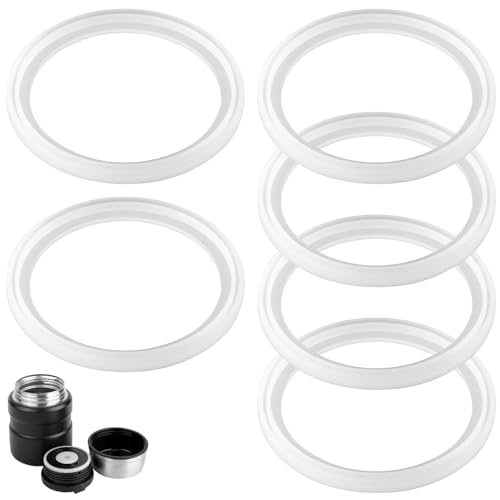 Gosknor Lot de 6 Joints de Rechange Compatibles avec les Bocaux Alimentaires Thermos Stainless King de 16 et 24 Onces, Joints d'Étanchéité en Silicone Joints Toriques de Rechange von Gosknor