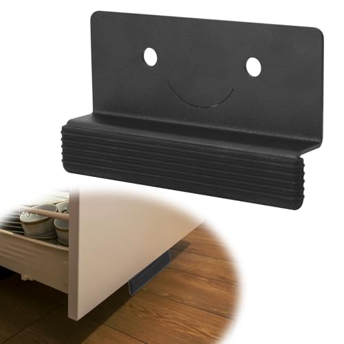 Gosknor Schrankgriff, Schrankgrifföffner mit 2 Schrauben und 1 Klebeband Schwarzer Schrankgrifföffner aus Metall für Müllschränke Freihändiger Schrankgriff für Müll Schublade Schrank Gosknor Schrankgriff, Schrankgrifföffner mit 2 Schrauben und 1 Klebeband Schwarzer Schrankgrifföffner aus Metall für Müllschränke Freihändiger Schrankgriff für Müll Schublade Schrank von Gosknor