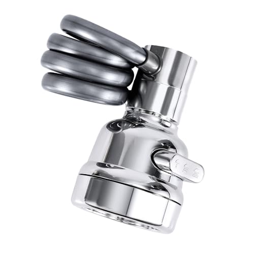 Wasserhahn Sprüher Aufsatzset für Spülbecken, 3 Wasserauslassmodi Wasserhahn Verlängerungsbelüfter mit Dehnbarem Schlauch Wasserhahn-Sprüher-Ersatz für Küche Bad Wasserhahn Sprüher Aufsatzset für Spülbecken, 3 Wasserauslassmodi Wasserhahn Verlängerungsbelüfter mit Dehnbarem Schlauch Wasserhahn-Sprüher-Ersatz für Küche Bad von Gosknor