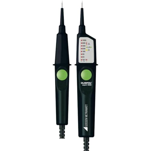 Gossen Metrawatt DUSPOL expert 1000 Zweipoliger Spannungsprüfer CAT III 1000 V, CAT IV 600 V LED, Vibration, Akustik von Gossen Metrawatt
