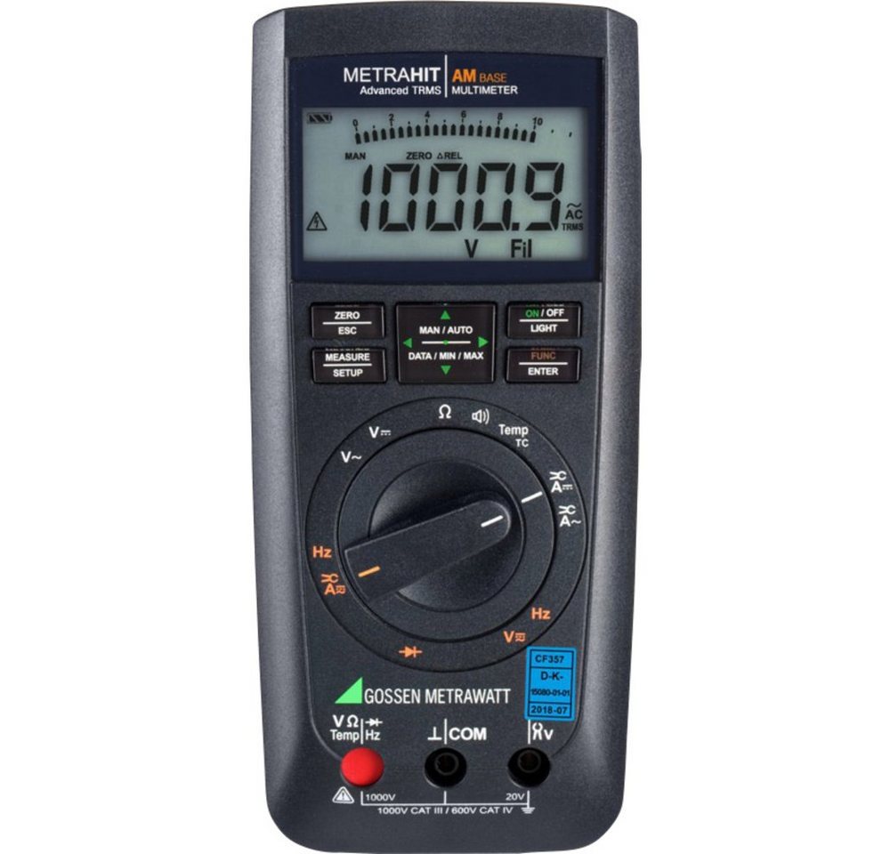 Gossen Metrawatt Spannungsprüfer Gossen Metrawatt METRAHIT AM BASE Hand-Multimeter kalibriert (DAkkS-ak, (METRAHIT AM BASE) von Gossen Metrawatt